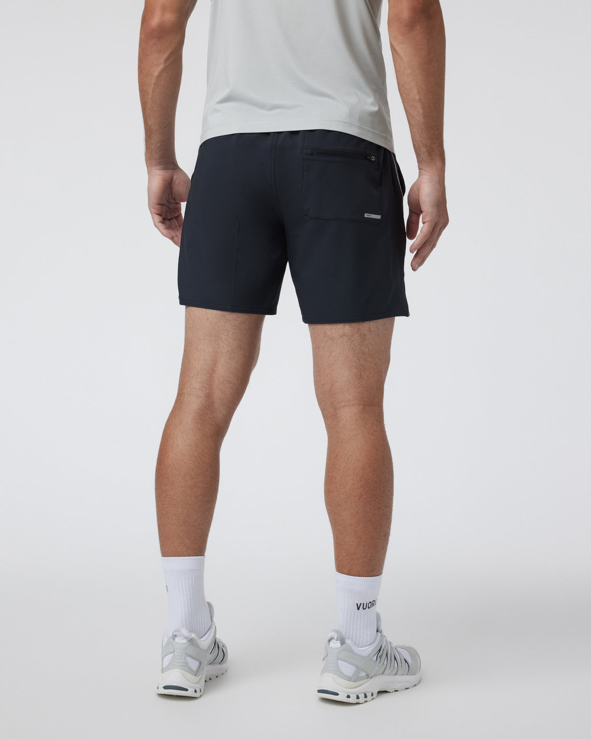 Trail Short 2.0 Black/Heather Grey Running Shorts | Vuori On sale