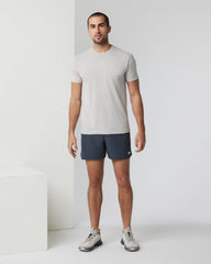 Banks Short 5" Navy Linen Texture Athletic Shorts | Vuori On sale