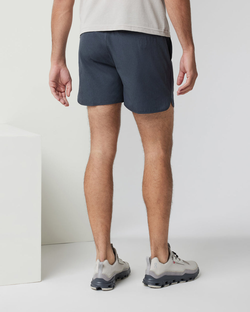 Banks Short 5" Navy Linen Texture Athletic Shorts | Vuori On sale