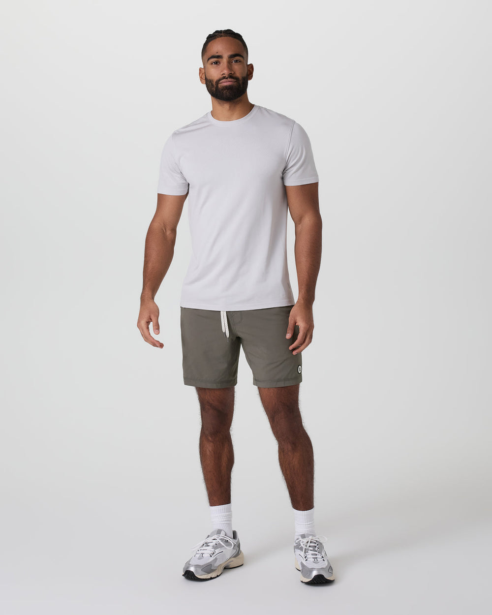 Kore Short Lined 7" Men's Warm Grey Athletic Shorts | Vuori Clothing