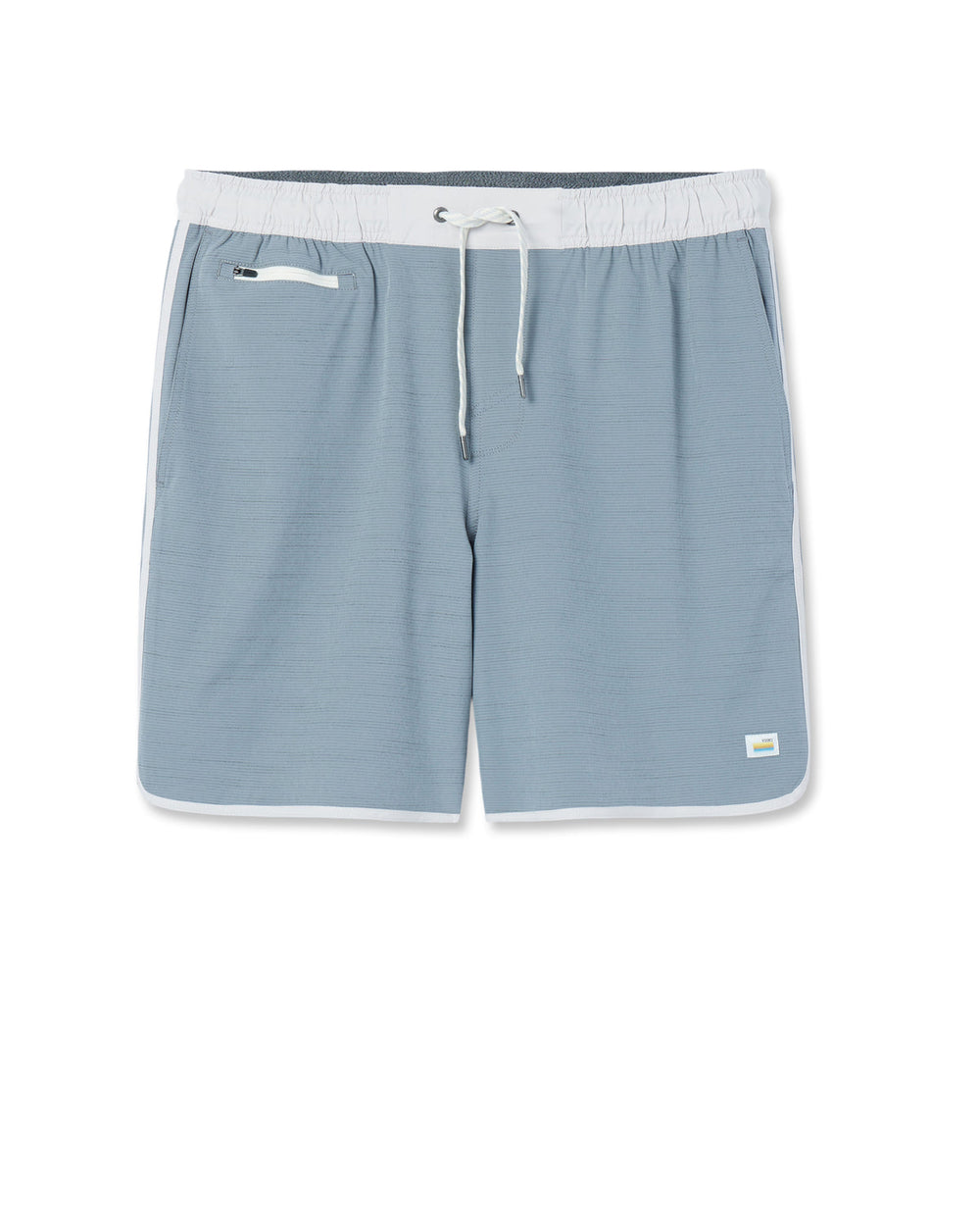 Banks Short Dusty Blue Slub Stripe Athletic Shorts | Vuori Discount
