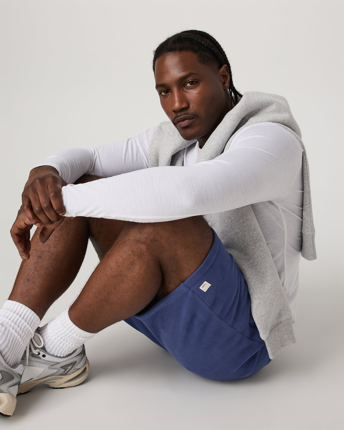 Seaside Short 8" Men's French Blue Lounge Shorts | Vuori US