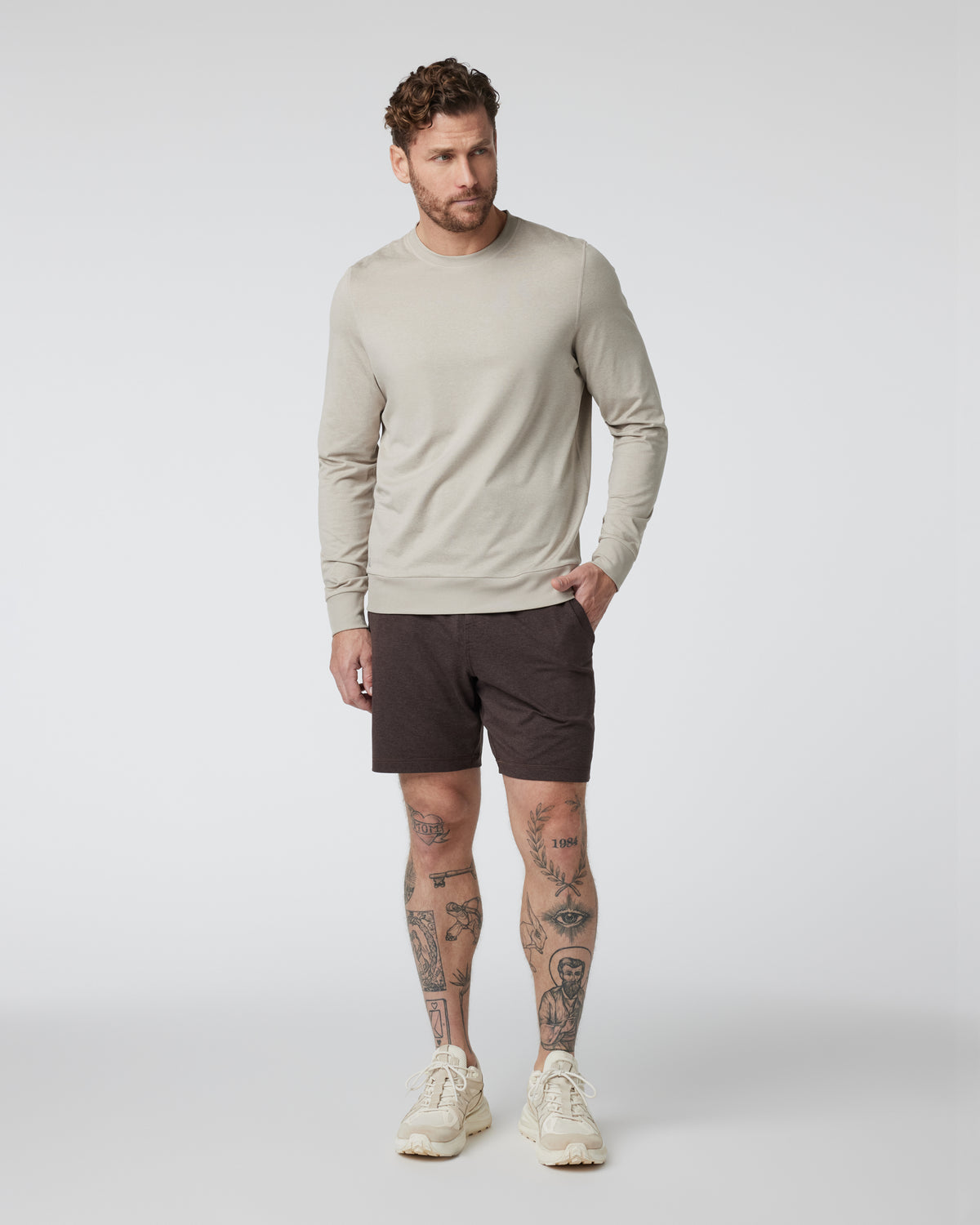 Ponto Short Men's Java Heather Shorts | Vuori For sale