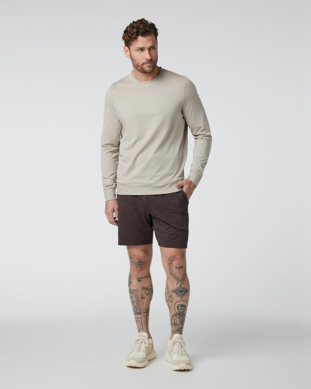 Ponto Short Men's Java Heather Shorts | Vuori For sale