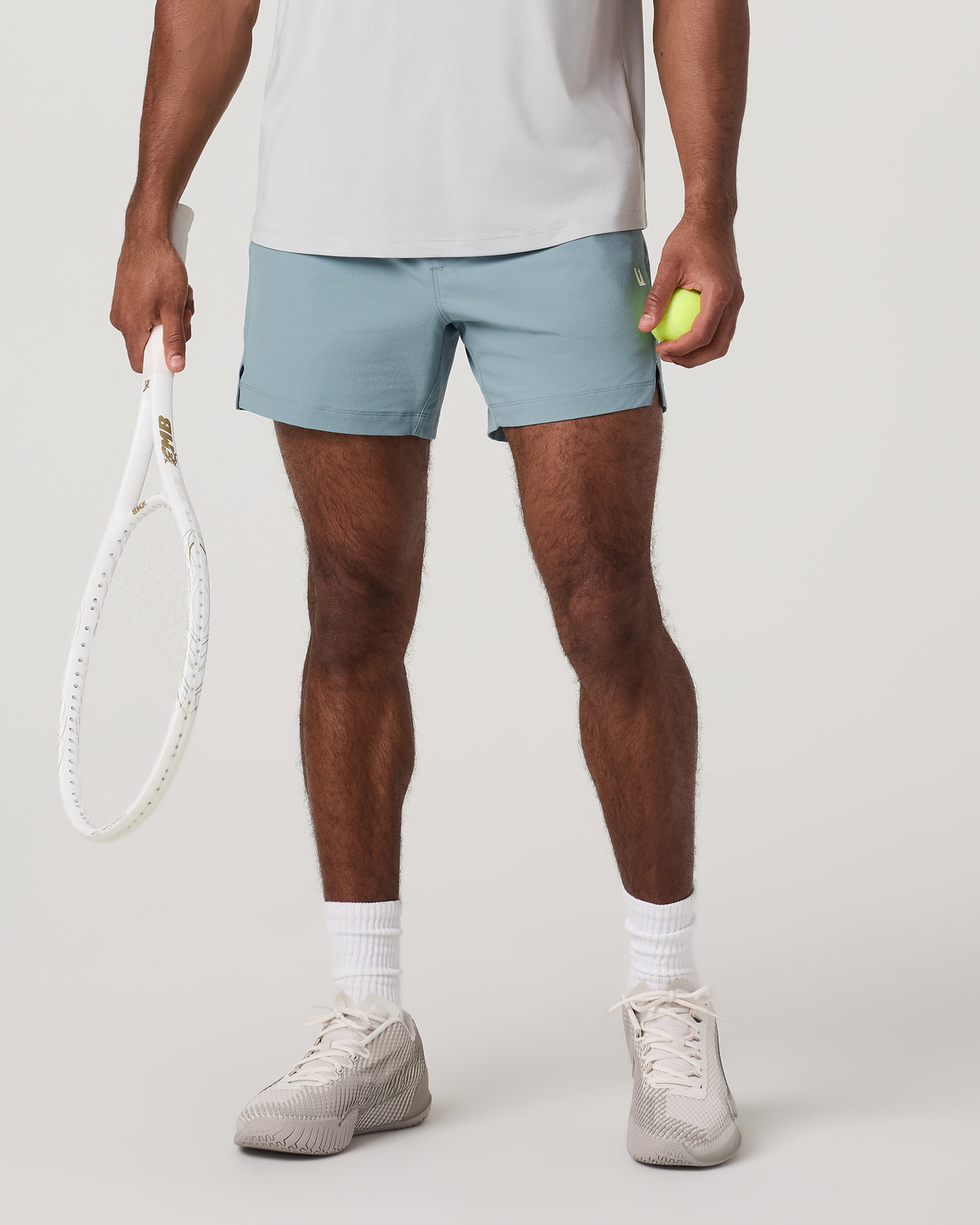 Crosscourt Short Unlined 5" Men's Mist Tennis Shorts | Vuori US