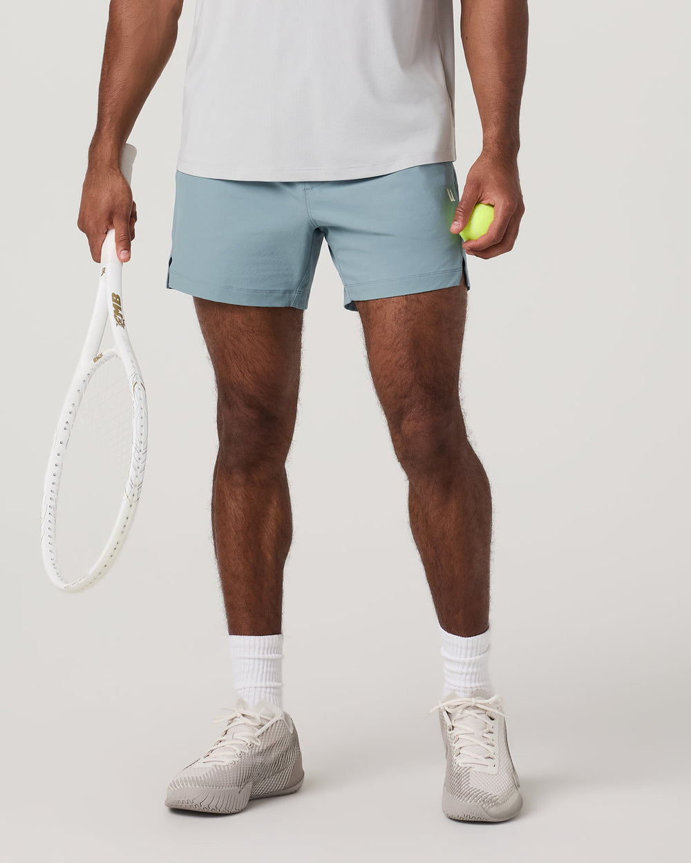 Crosscourt Short Unlined 5" Men's Mist Tennis Shorts | Vuori US