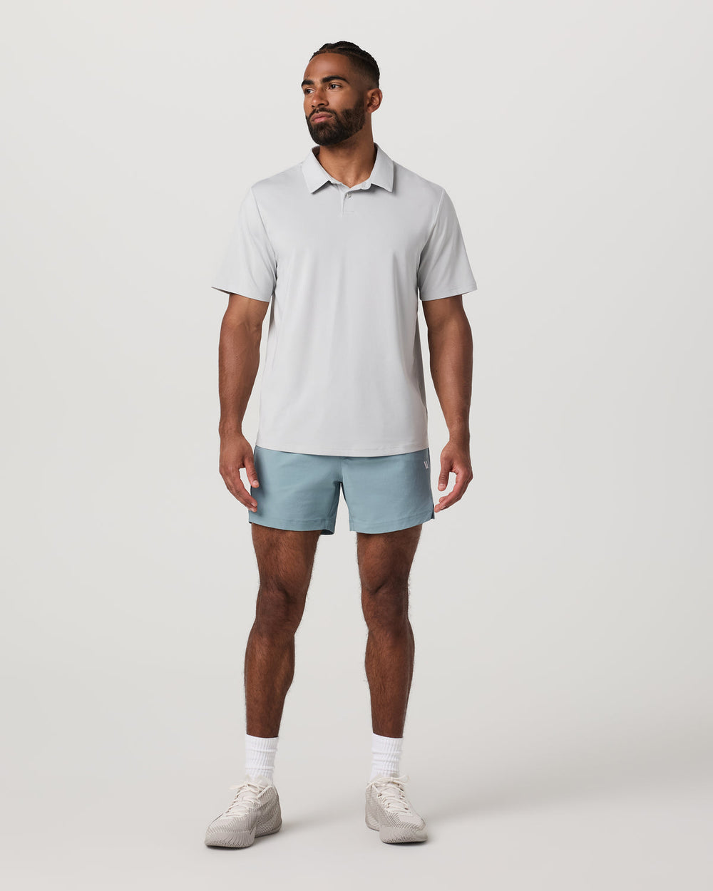Crosscourt Short Unlined 5" Men's Mist Tennis Shorts | Vuori US