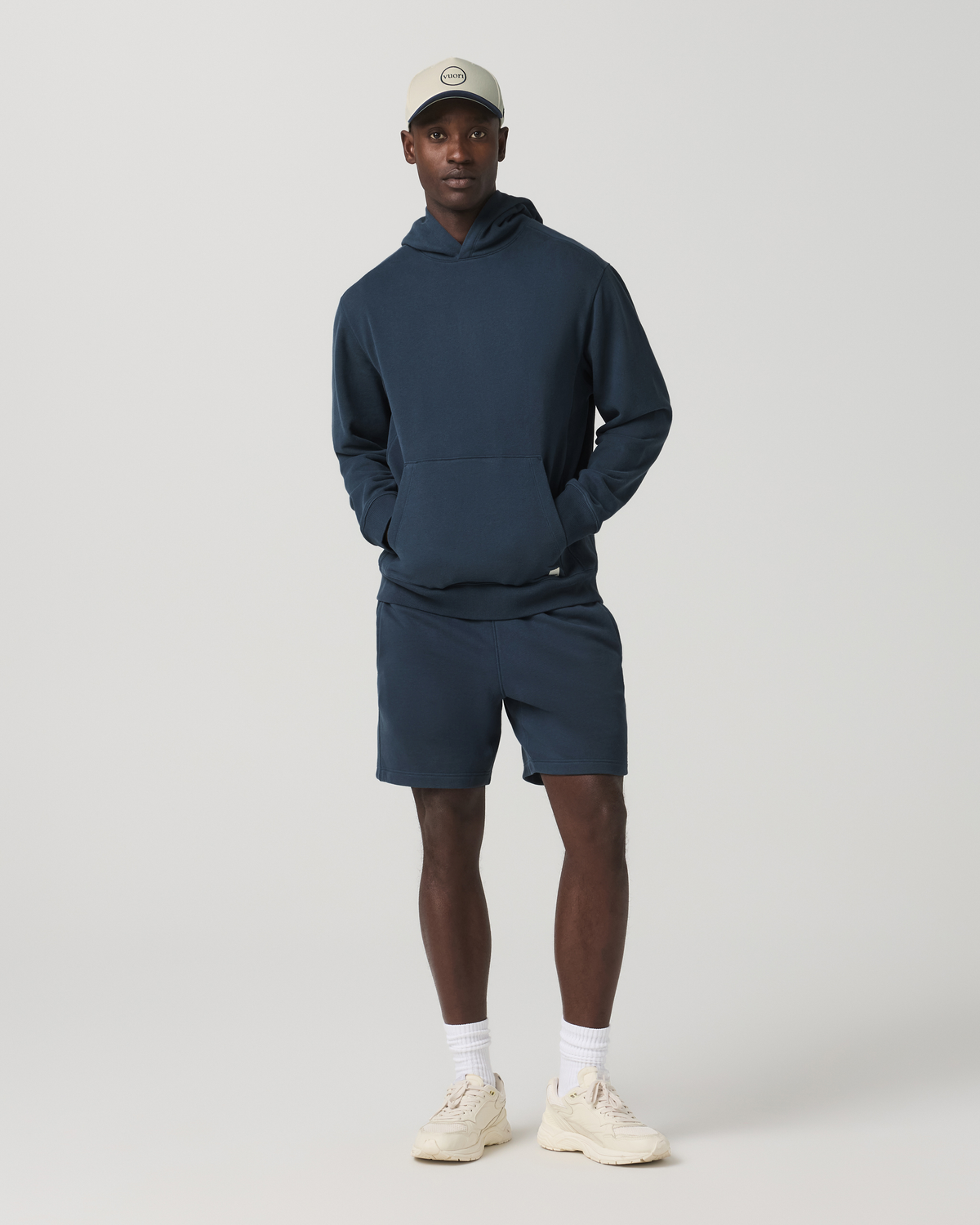 Cypress Vintage Hoodie Men's Ocean Blue Pullover Hoodie | Vuori