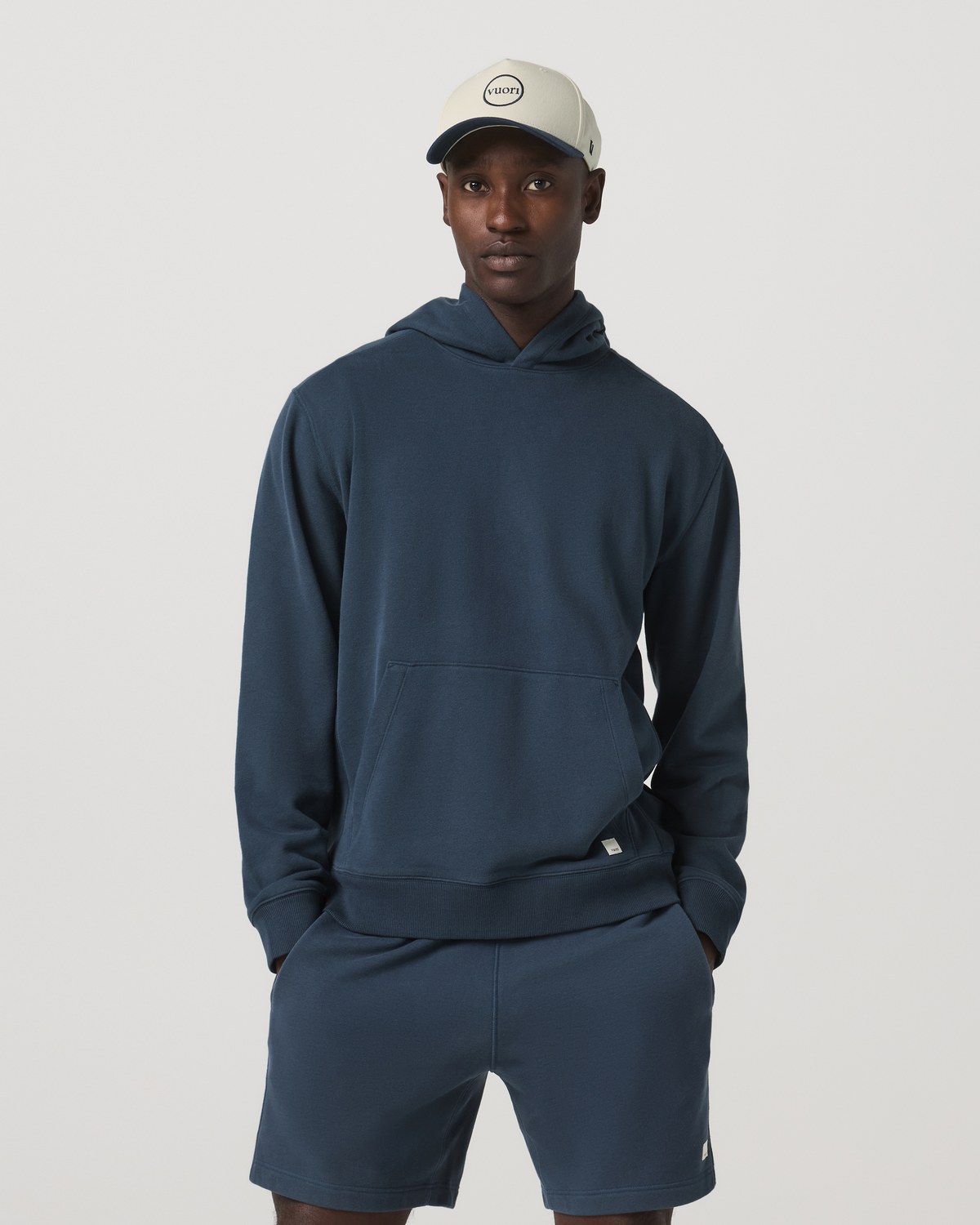 Cypress Vintage Hoodie Men's Ocean Blue Pullover Hoodie | Vuori