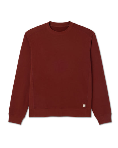 Cypress Vintage Crew Men's Firebrick Fleece Pullover | Vuori Sale