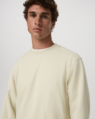 Cypress Vintage Crew Men's Sandalwood Fleece Pullover | Vuori On sale