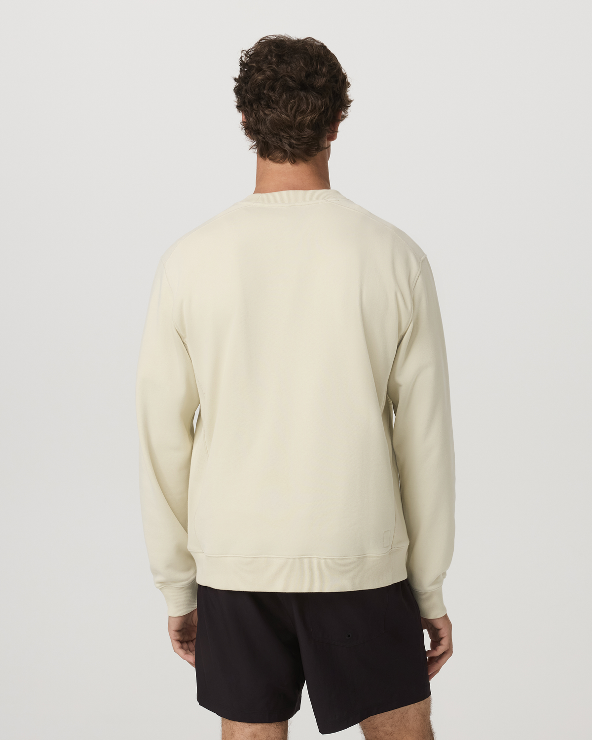 Cypress Vintage Crew Men's Sandalwood Fleece Pullover | Vuori On sale