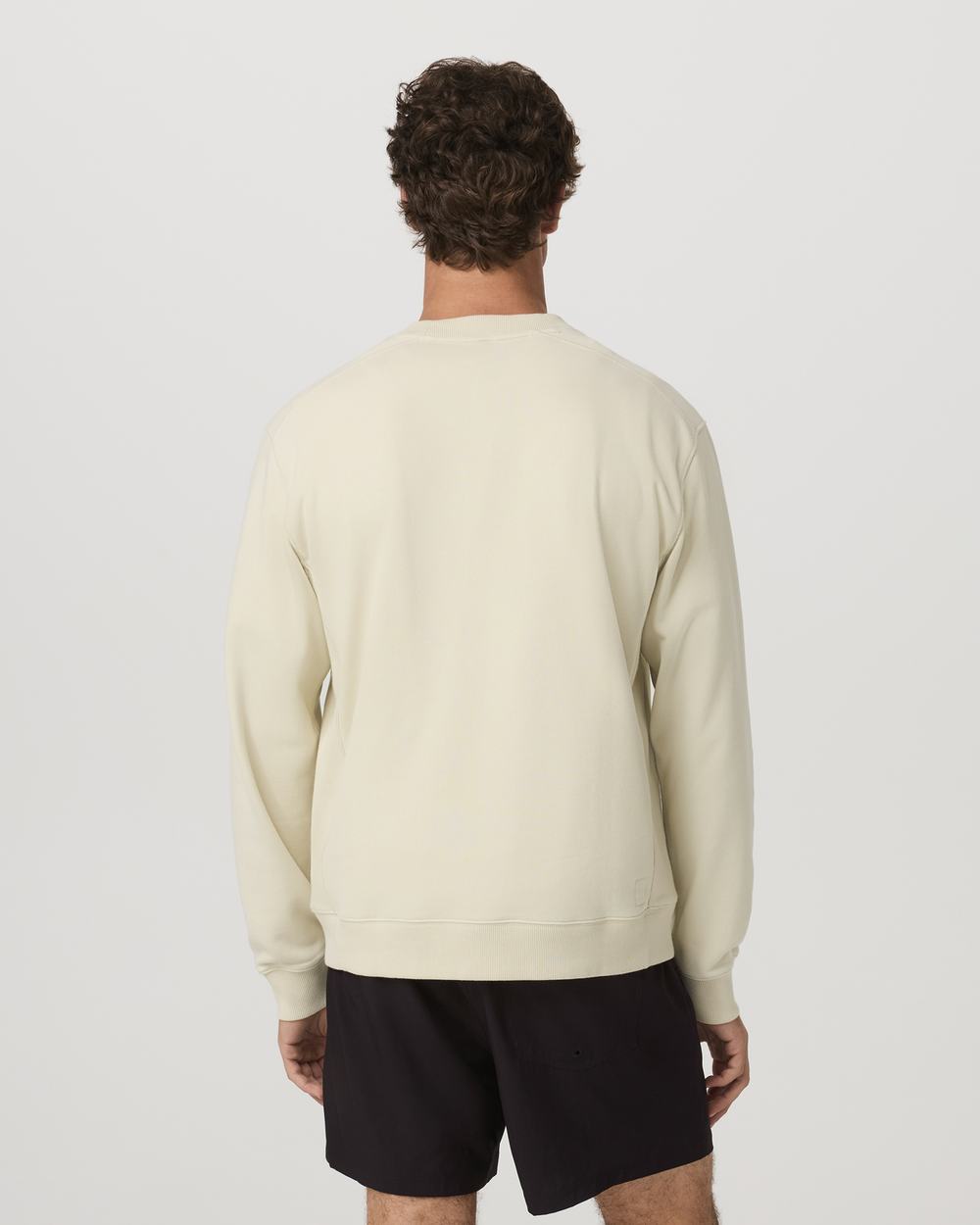 Cypress Vintage Crew Men's Sandalwood Fleece Pullover | Vuori On sale