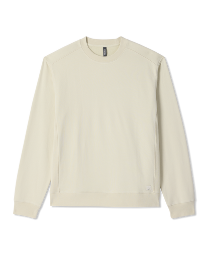 Cypress Vintage Crew Men's Sandalwood Fleece Pullover | Vuori On sale