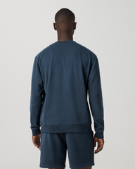 Cypress Vintage Crew Men's Ocean Blue Fleece Pullover | Vuori Online
