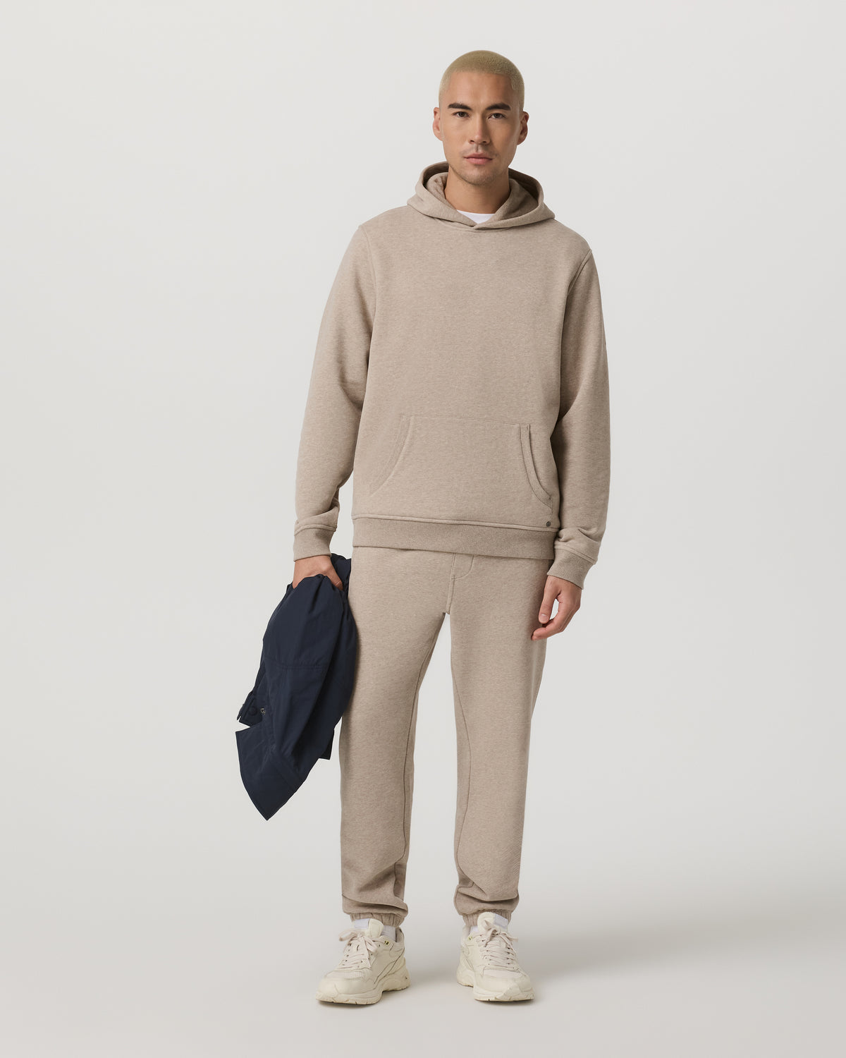 Seaside Pullover Hoodie Men's Acorn Heather Hoodie | Vuori Clothing