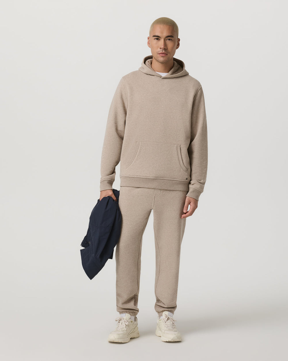 Seaside Pullover Hoodie Men's Acorn Heather Hoodie | Vuori Clothing