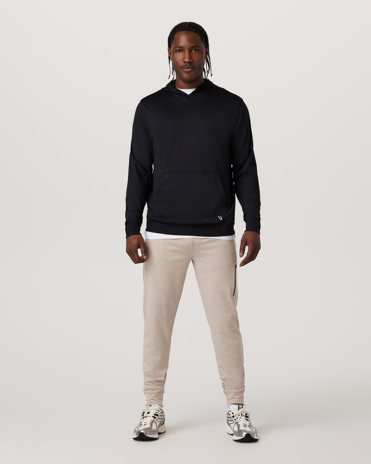 Sunday Hoodie 2.0 Men's Black Athletic Fit Hoodie | Vuori