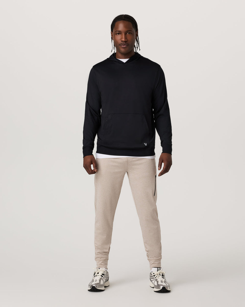Sunday Hoodie 2.0 Men's Black Athletic Fit Hoodie | Vuori