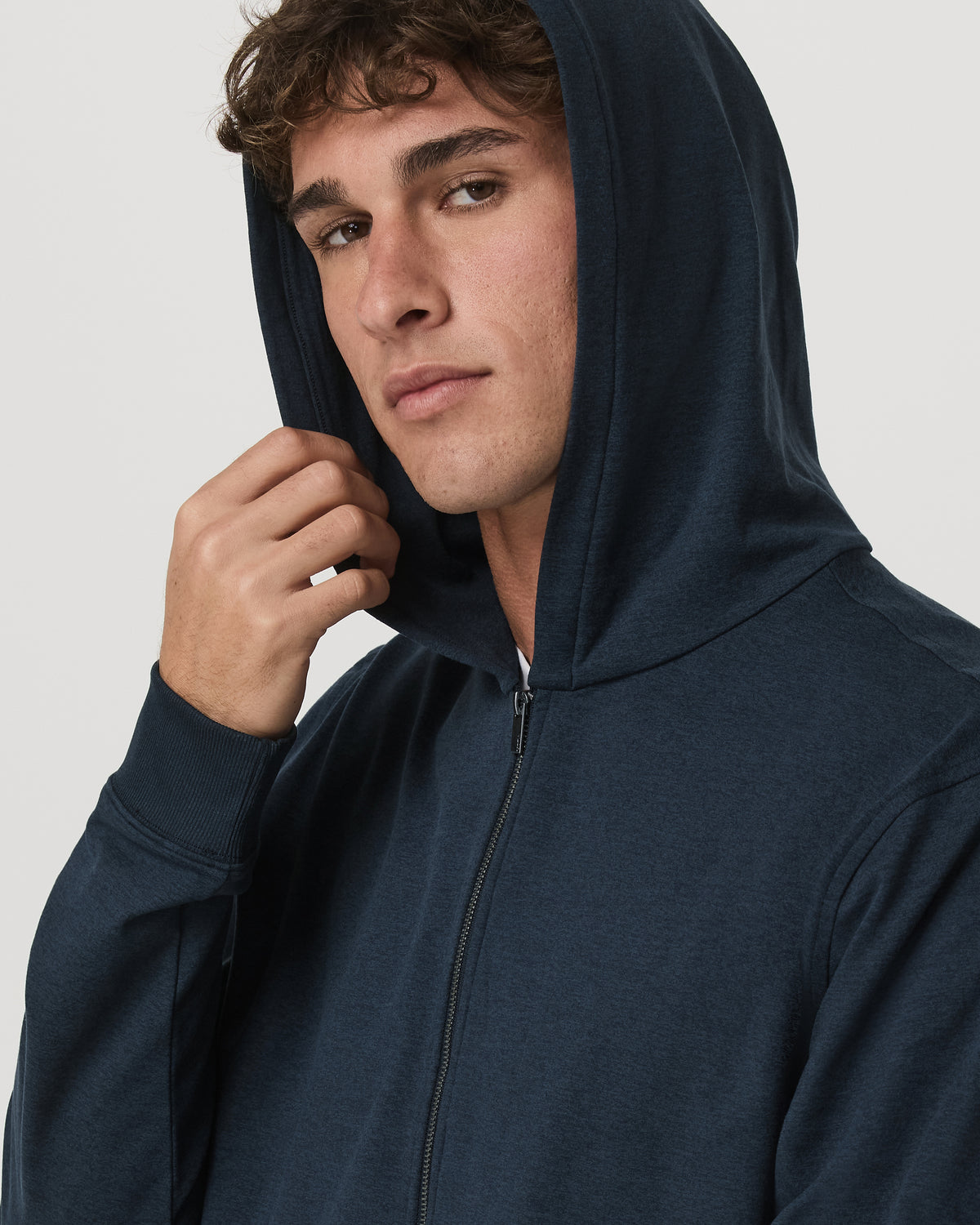 Coronado Full Zip Hoodie 2.0 Men's Midnight Heather Jacket | Vuori Discount