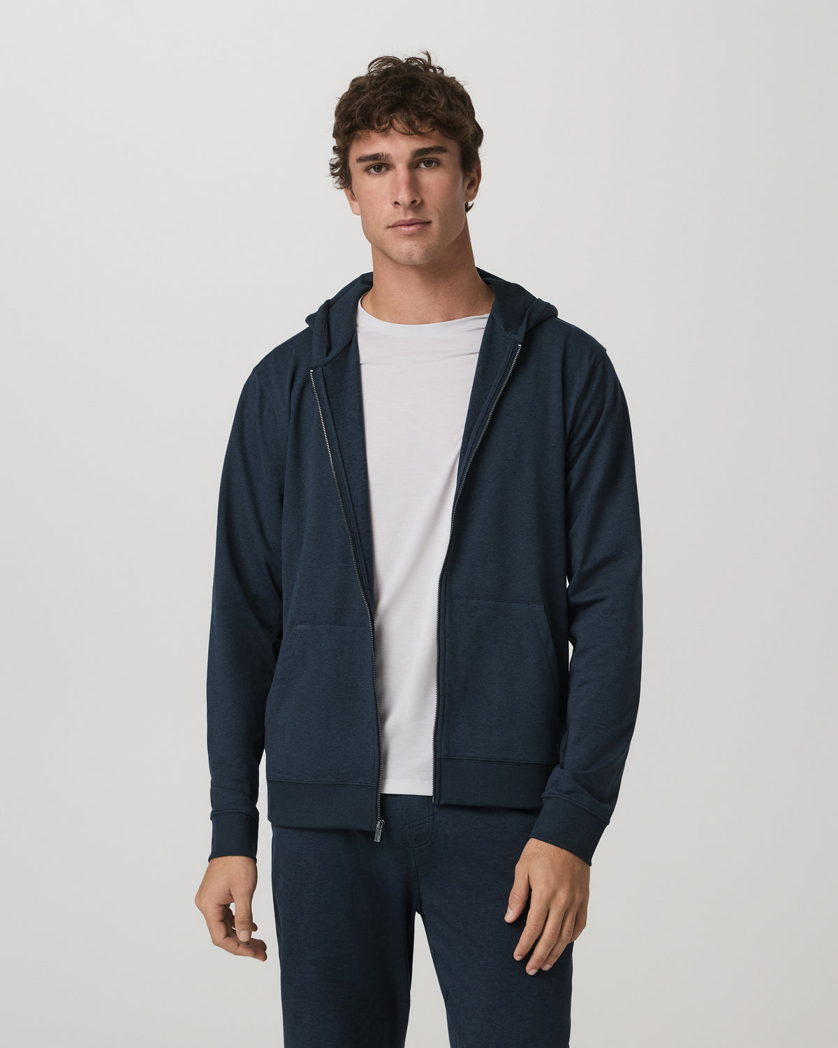 Coronado Full Zip Hoodie 2.0 Men's Midnight Heather Jacket | Vuori Discount