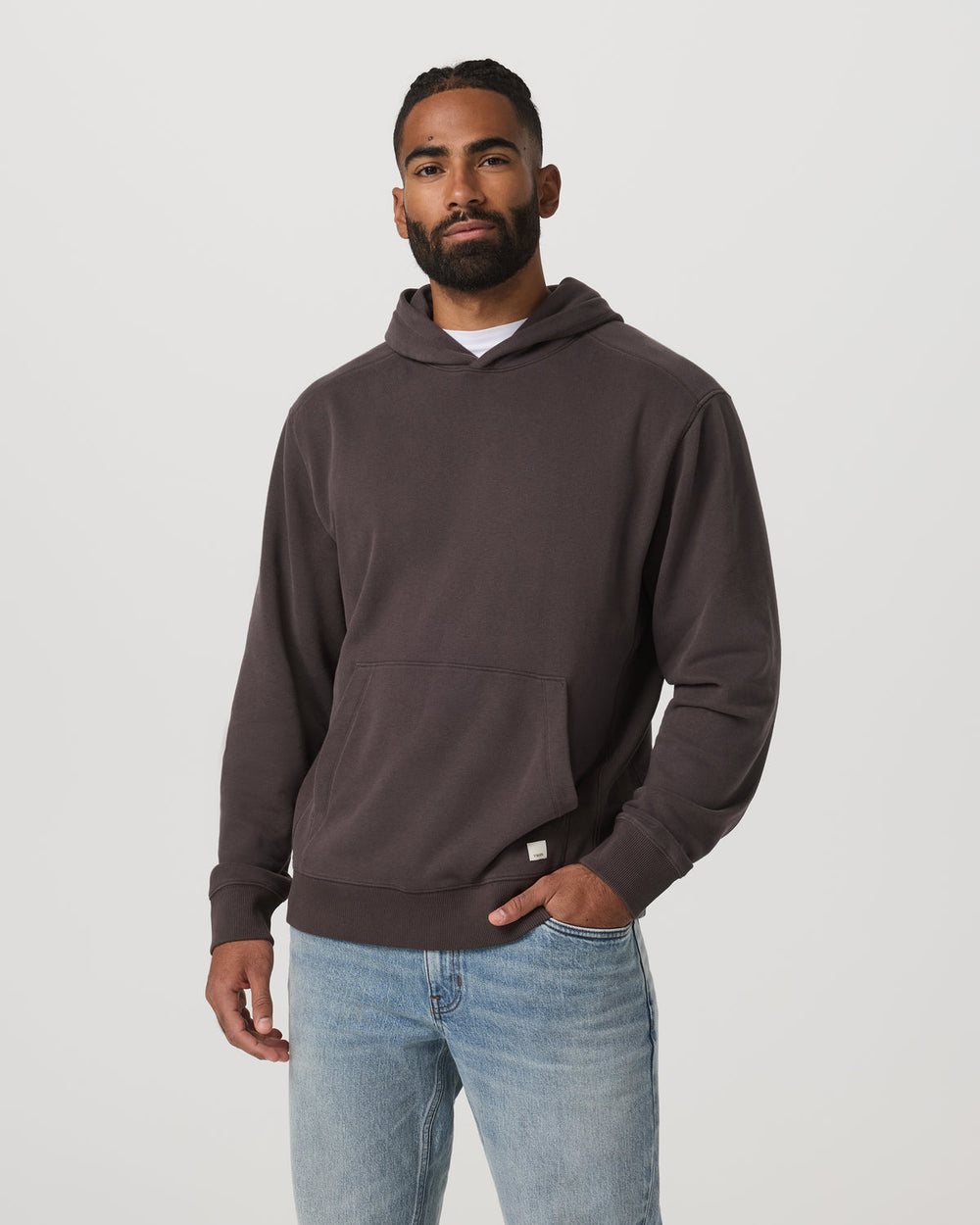 Cypress Vintage Hoodie Men's Soot Pullover Hoodie | Vuori On sale