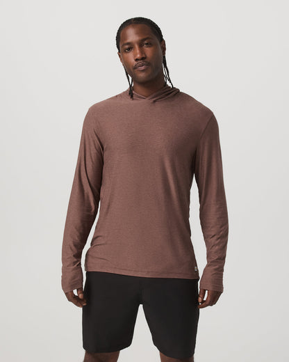 Strato Tech Hoodie Men's Sable Heather Hoodie | Vuori Online