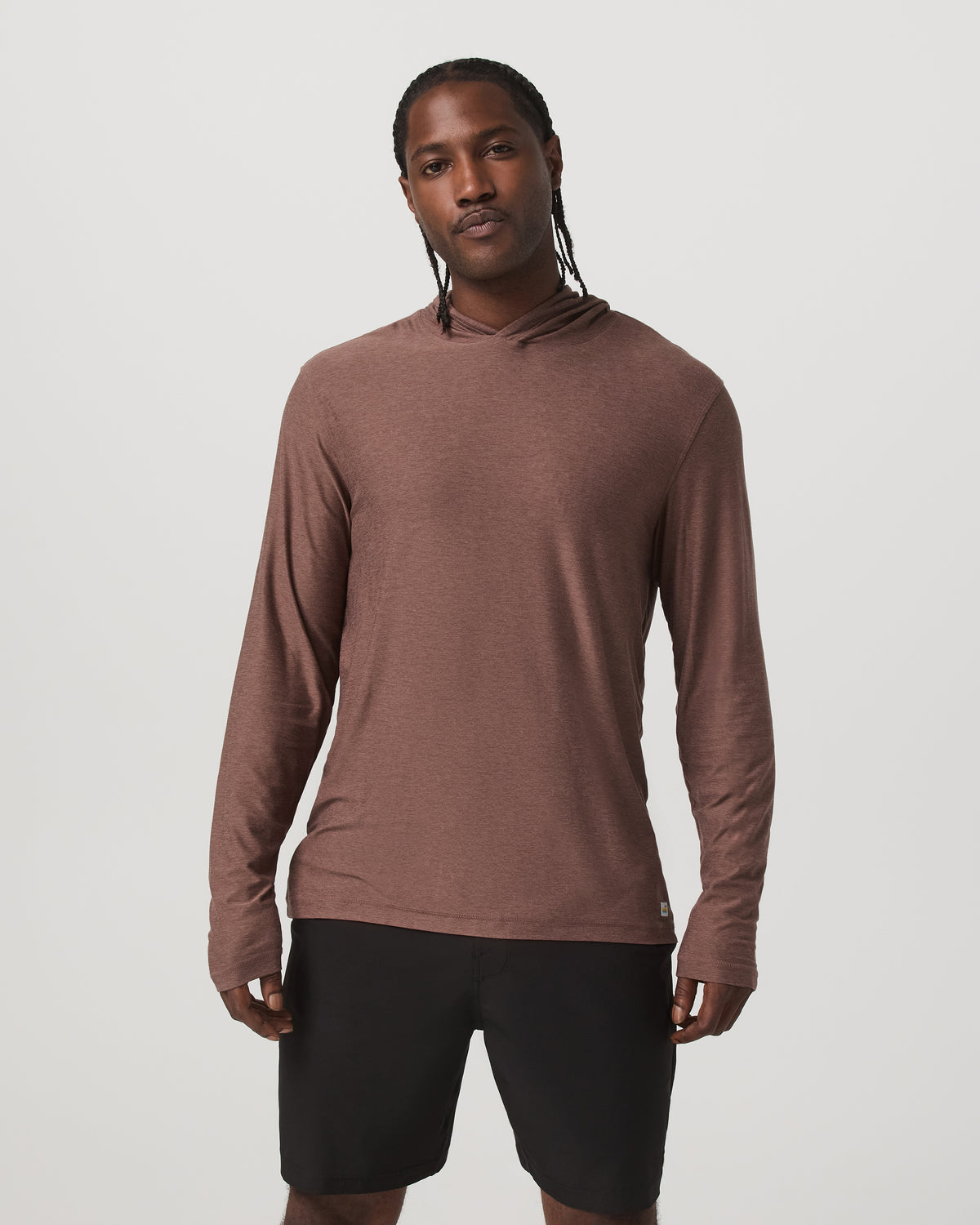 Strato Tech Hoodie Men's Sable Heather Hoodie | Vuori Online