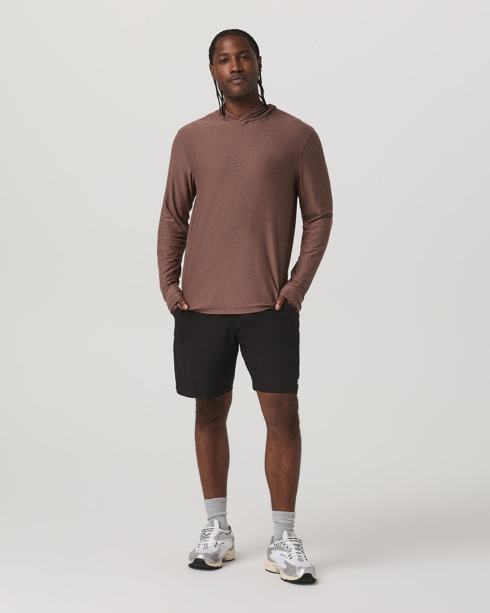 Strato Tech Hoodie Men's Sable Heather Hoodie | Vuori Online