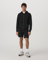 Coronado Full Zip Hoodie 2.0 Men's Black Heather Jacket | Vuori US