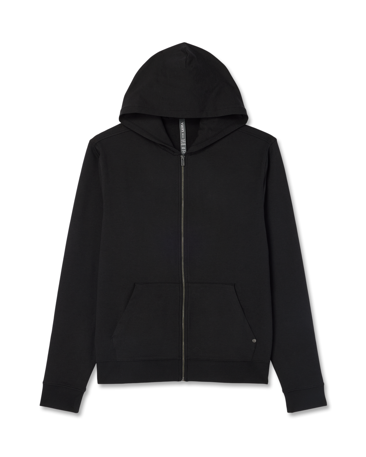 Coronado Full Zip Hoodie 2.0 Men's Black Heather Jacket | Vuori US