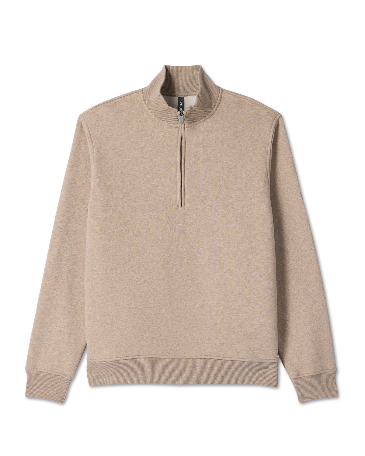 Seaside Half Zip Men's Acorn Heather Fleece Pullover | Vuori Clothing
