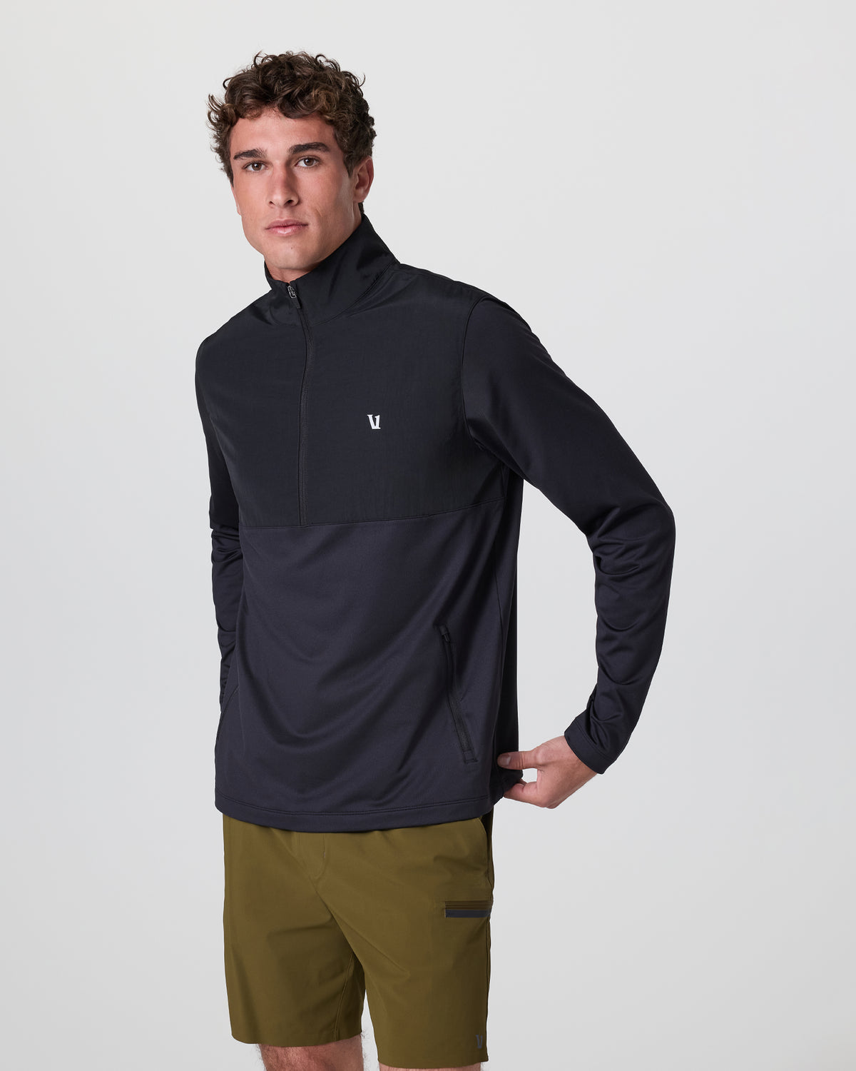 Sunday Element Half Zip Black | Vuori Discount