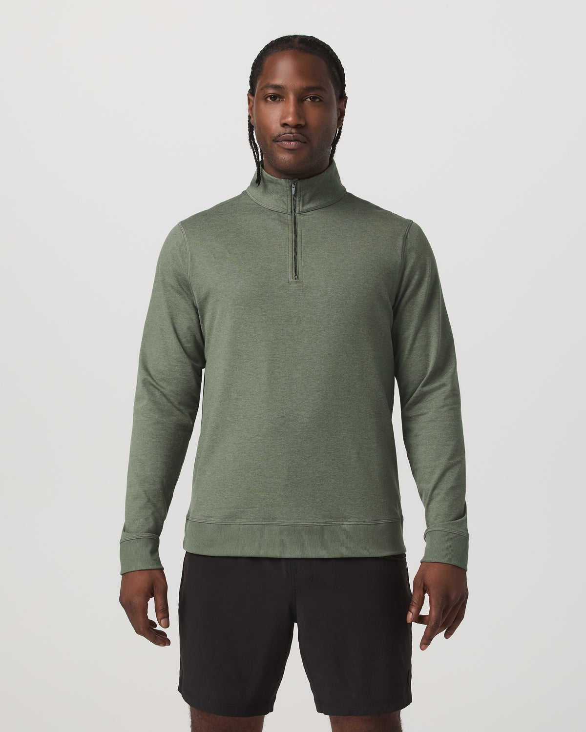 Coronado Half Zip Men's Light Oregano Heather Pullover | Vuori On sale