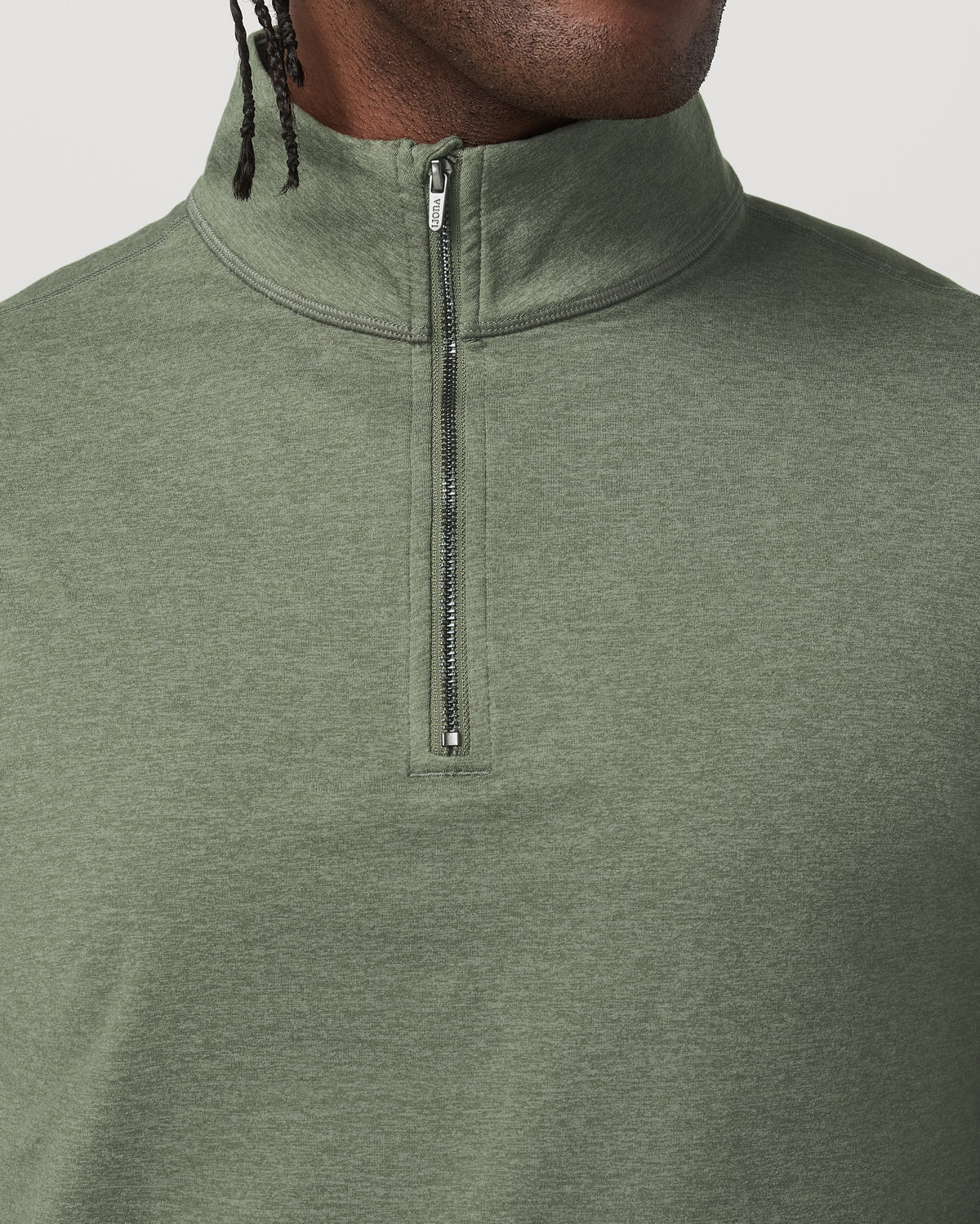 Coronado Half Zip Men's Light Oregano Heather Pullover | Vuori On sale