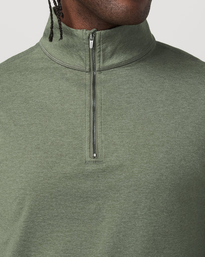 Coronado Half Zip Men's Light Oregano Heather Pullover | Vuori On sale