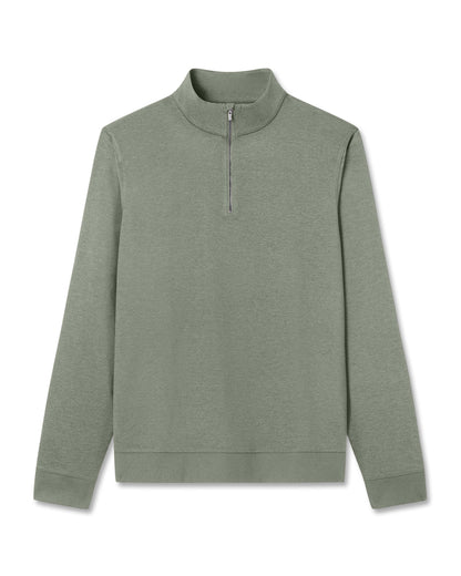 Coronado Half Zip Men's Light Oregano Heather Pullover | Vuori On sale