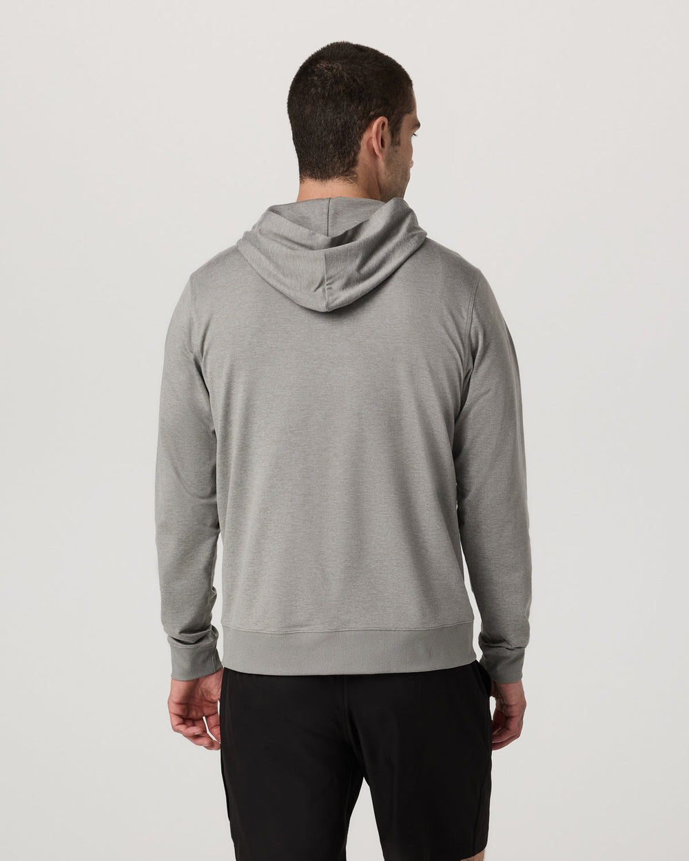Ponto Full Zip Hoodie Men's Driftwood Heather Hoodie | Vuori Online