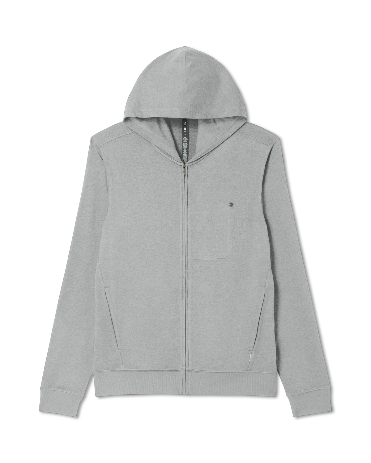 Ponto Full Zip Hoodie Men's Driftwood Heather Hoodie | Vuori Online