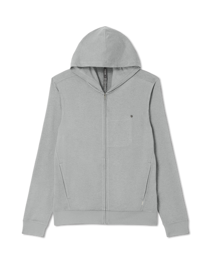 Ponto Full Zip Hoodie Men's Driftwood Heather Hoodie | Vuori Online