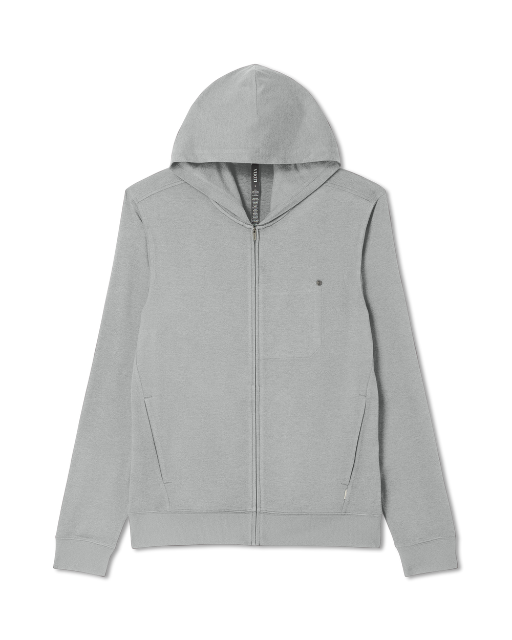 Ponto Full Zip Hoodie Men's Driftwood Heather Hoodie | Vuori Online