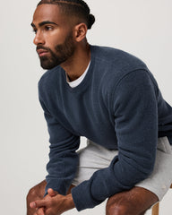 Beach Fleece Crew Men's Ink Heather Crewneck | Vuori Outlet