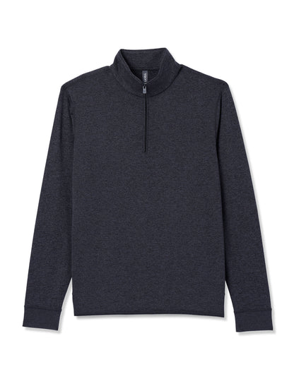 Ponto Half Zip Mock Neck Charcoal Heather | Vuori Clothing