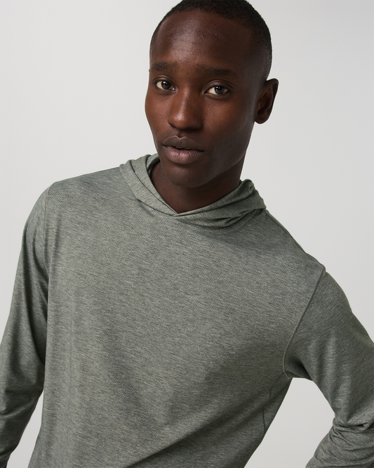 Long Sleeve Everyday Fitness Hoodie River Rock Heather | Vuori Discount