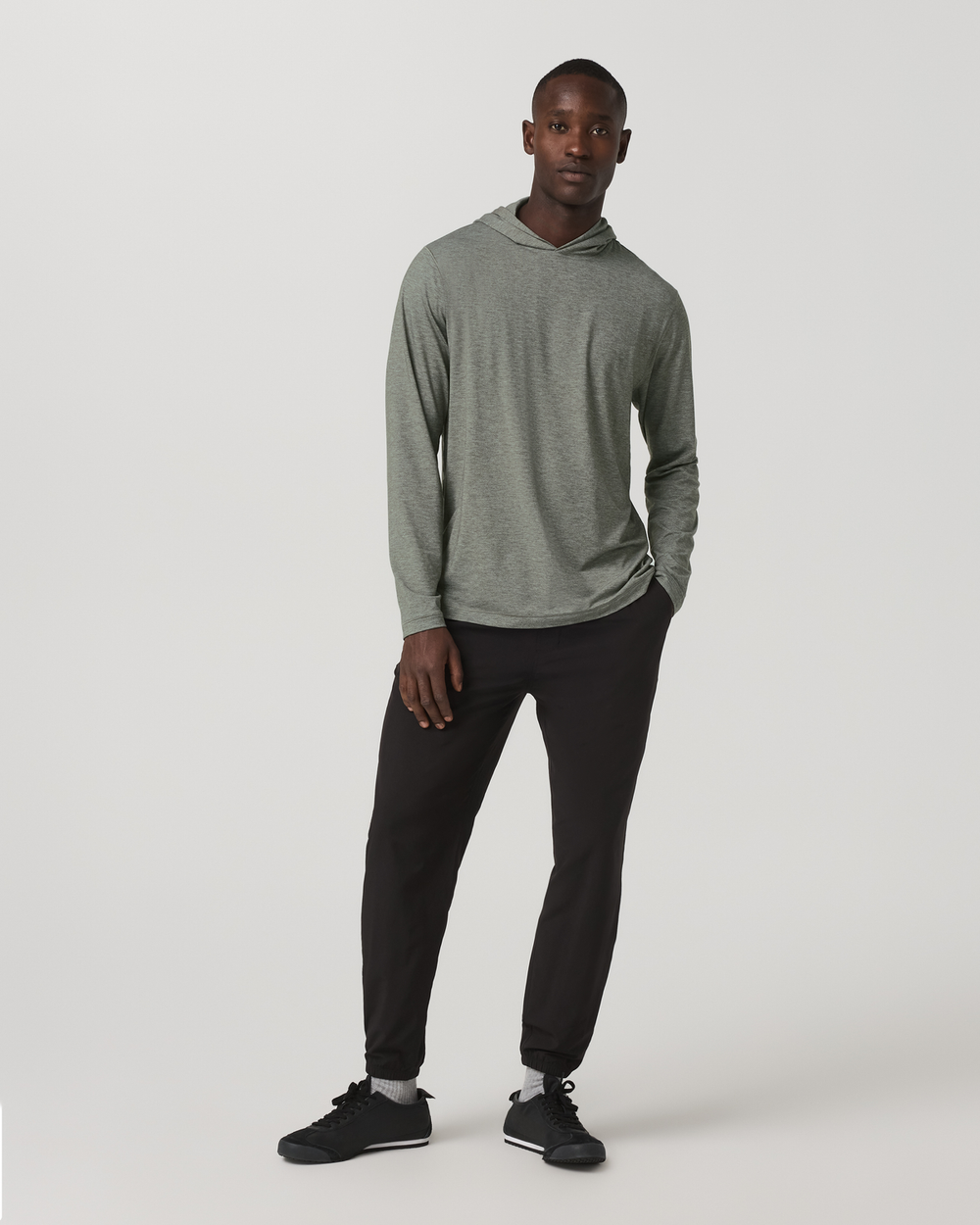 Long Sleeve Everyday Fitness Hoodie River Rock Heather | Vuori Discount