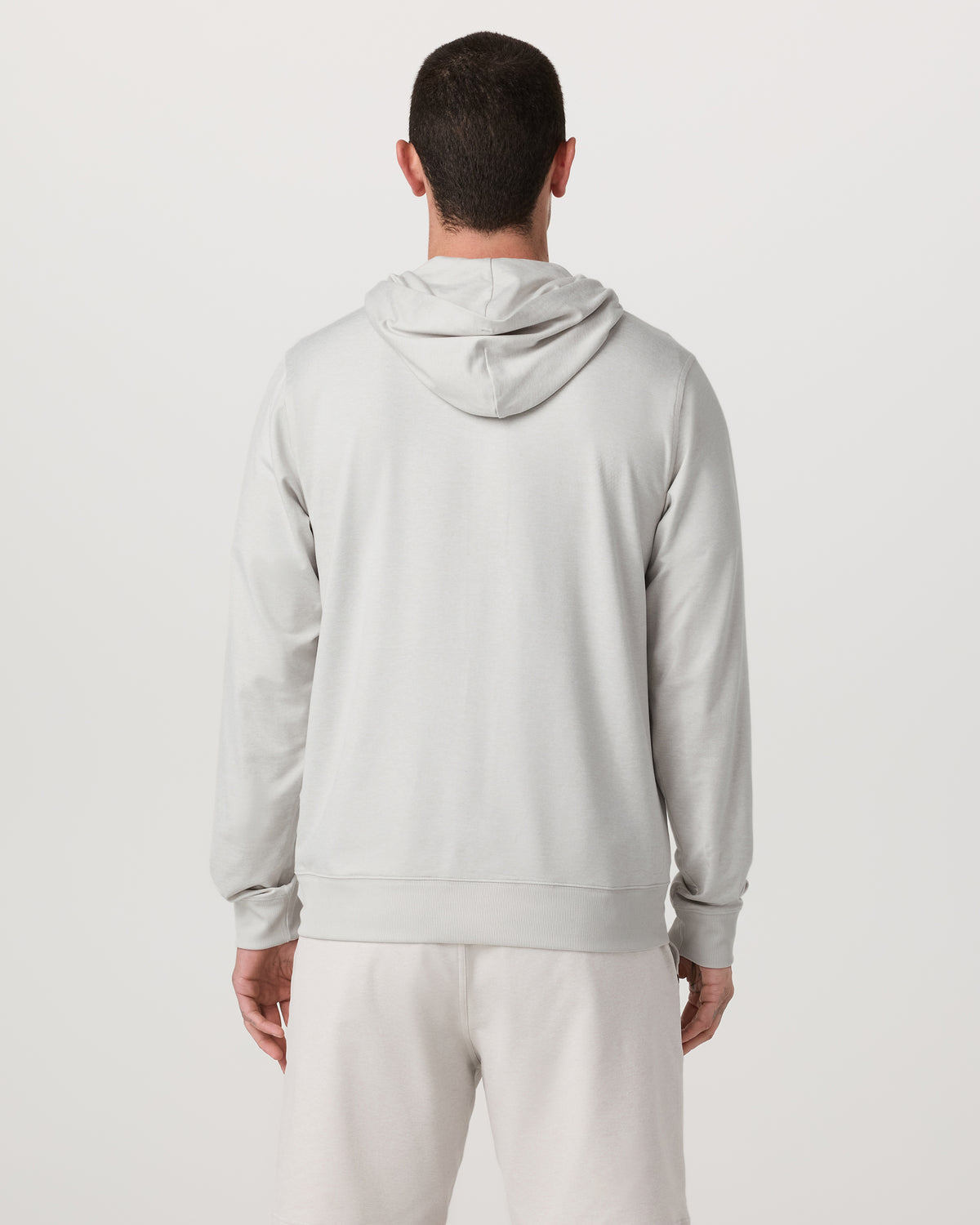 Ponto Full Zip Hoodie Men's Salt Heather Hoodie | Vuori For sale
