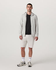 Ponto Full Zip Hoodie Men's Salt Heather Hoodie | Vuori For sale