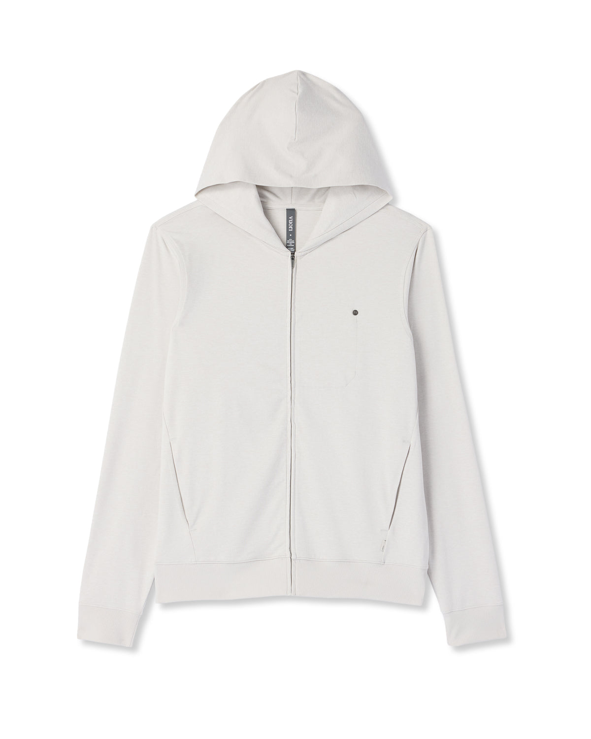 Ponto Full Zip Hoodie Men's Salt Heather Hoodie | Vuori For sale
