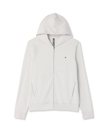 Ponto Full Zip Hoodie Men's Salt Heather Hoodie | Vuori For sale
