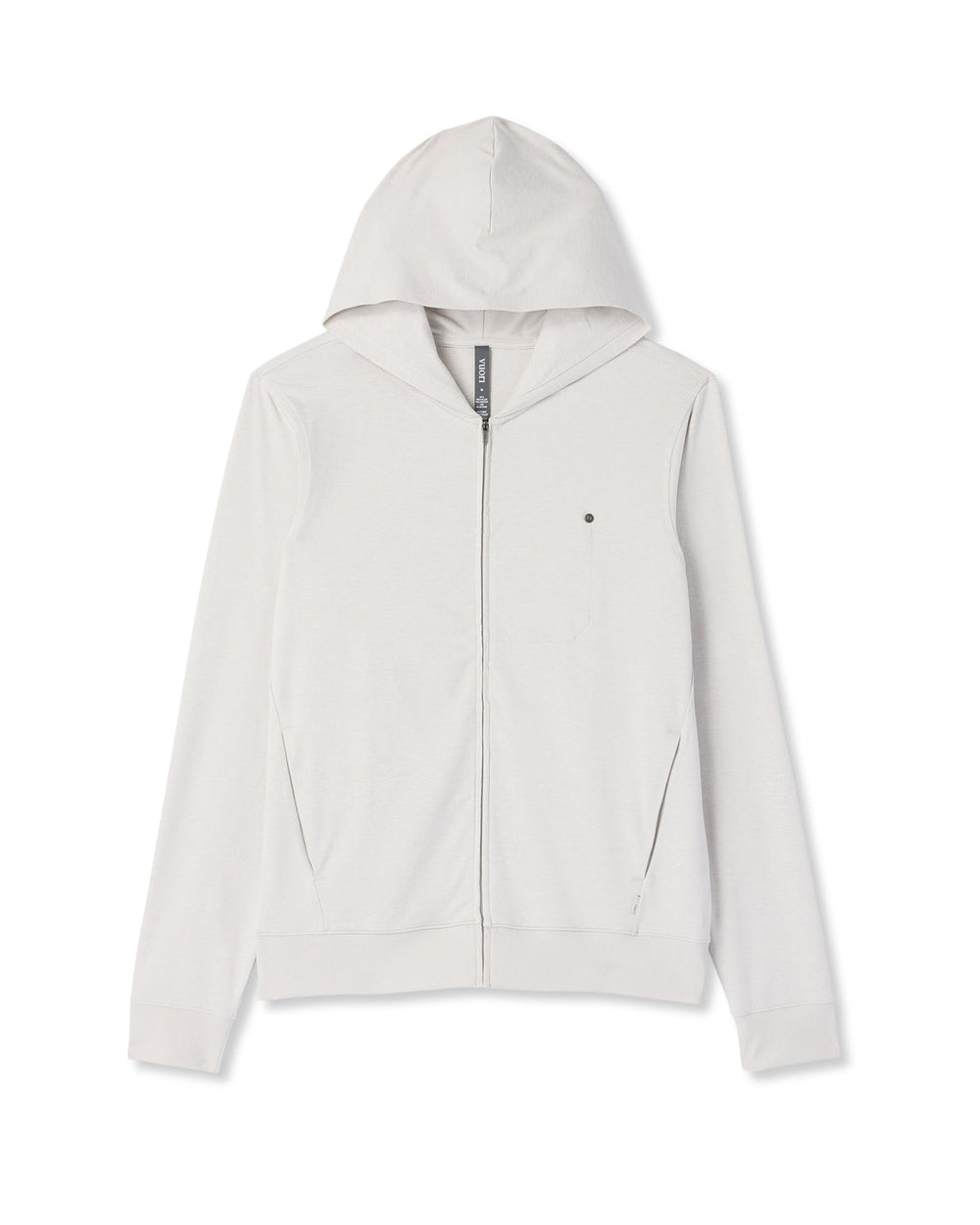 Ponto Full Zip Hoodie Men's Salt Heather Hoodie | Vuori For sale